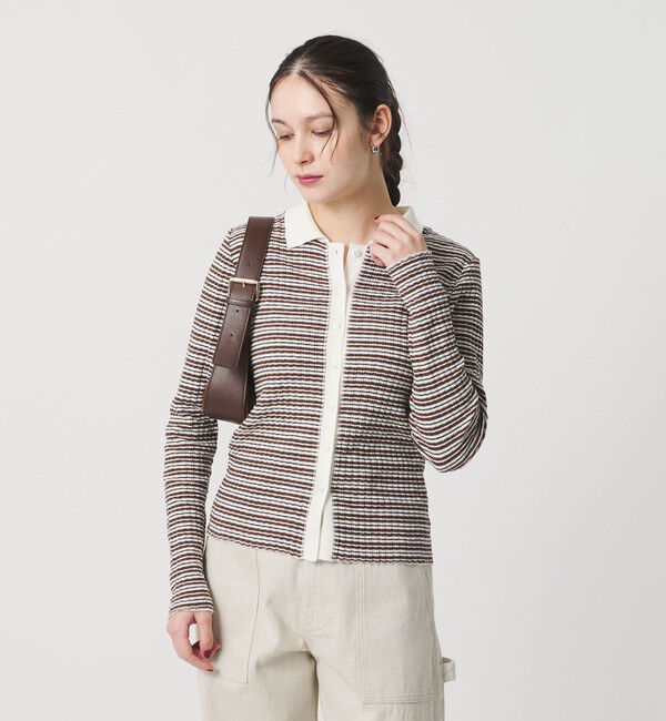 BEAUTY&YOUTH UNITED ARROWS「コットン タックリブ カーディガン」|カーディガン|