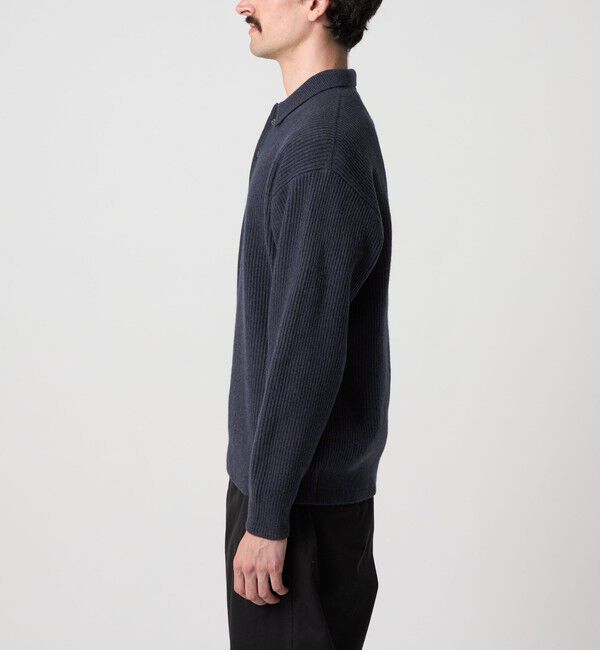 STEVEN ALAN「＜Steven Alan＞ オーストラリアンラムズウール ポロカラー ニット NARROW」|ニット・セーター|