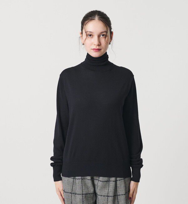 BEAUTY&YOUTH UNITED ARROWS「ウールポリエステル ハイゲージタートルネックニット ウォッシャブル」|ニット・セーター|