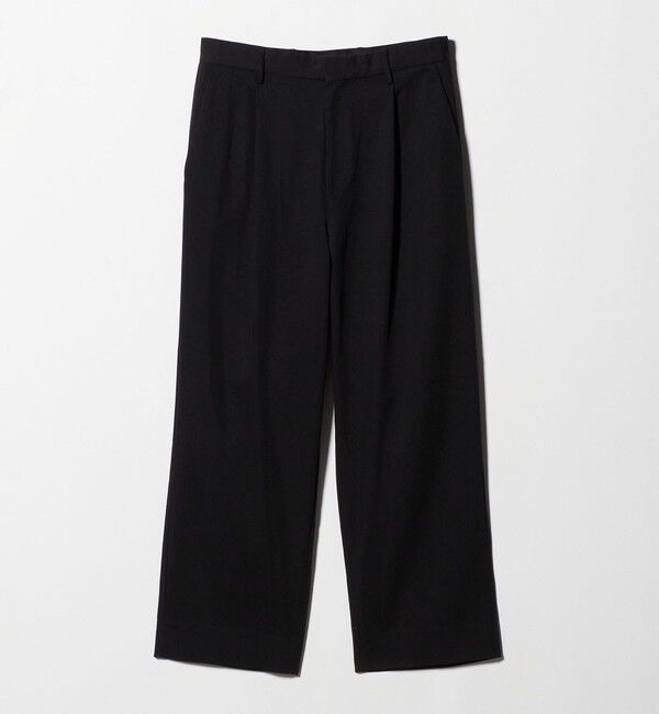 BEAUTY&YOUTH UNITED ARROWS「ヴィンテージライク ナイロン 1プリーツ ワイド パンツ NO.9」|チノ|