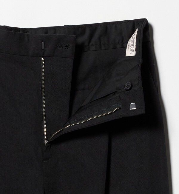 BEAUTY&YOUTH UNITED ARROWS「ヴィンテージライク ナイロン 1プリーツ ワイド パンツ NO.9」|チノ|