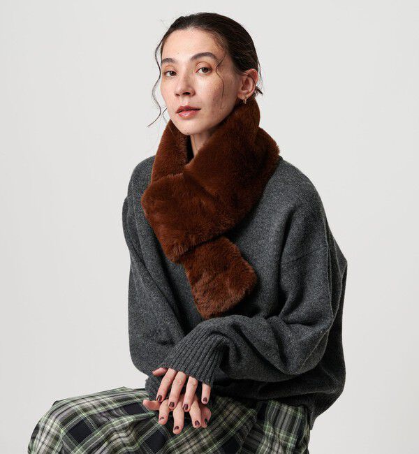 BEAUTY&YOUTH UNITED ARROWS「ファーライク マフラー」|マフラー|