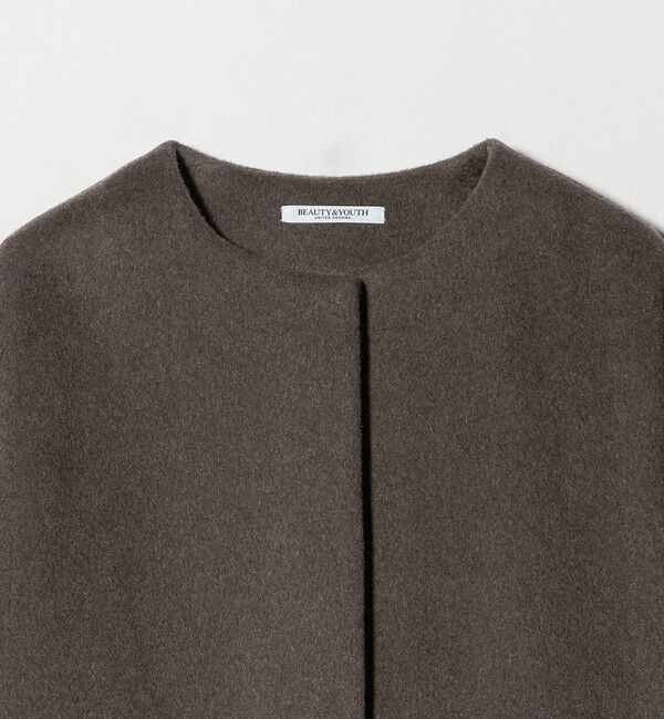 BEAUTY&YOUTH UNITED ARROWS「毛ナイロン ノーカラーコート」|ノーカラーコート|