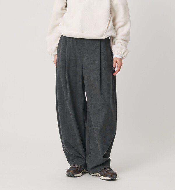 BEAUTY&YOUTH UNITED ARROWS「毛ポリエステル カーブパンツ ウォッシャブル」|その他|DK.GRAY