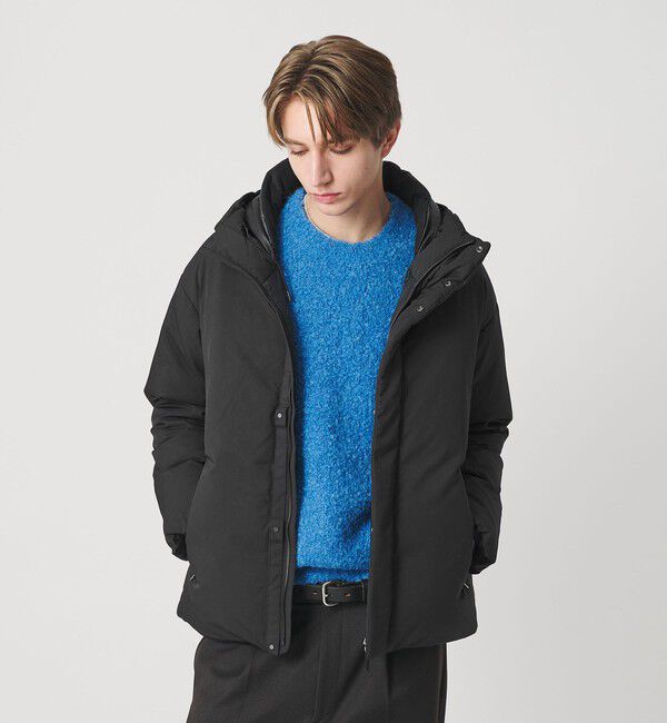BEAUTY&YOUTH UNITED ARROWS「 小松マテーレ リラックス フード ダウンジャケット 700FP 撥水機能」|ダウン|BLACK
