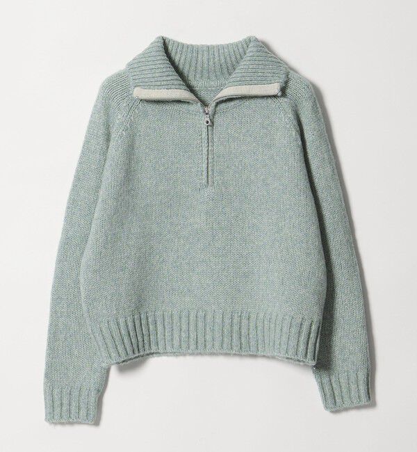 BEAUTY&YOUTH UNITED ARROWS「ウールナイロン ハーフジップ ニットプルオーバー」|ニット・セーター|