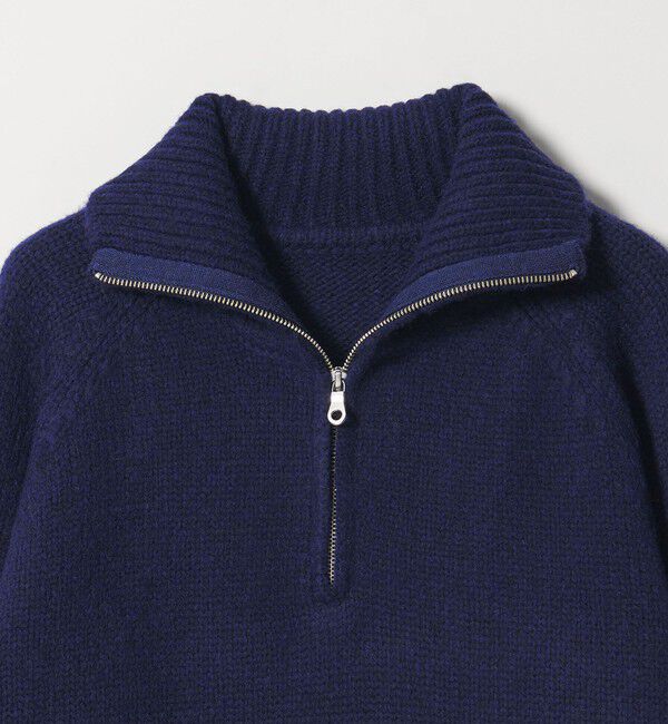 BEAUTY&YOUTH UNITED ARROWS「ウールナイロン ハーフジップ ニットプルオーバー」|ニット・セーター|