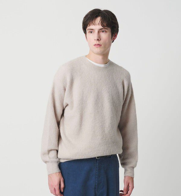 BEAUTY&YOUTH UNITED ARROWS「エアシャギー アルパカ クルーネック ニット」|ニット・セーター|NATURAL