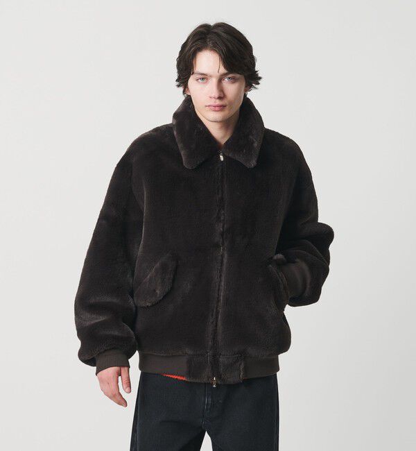 MONKEY TIME「ファーライク ミリタリー ブルゾン」|その他|