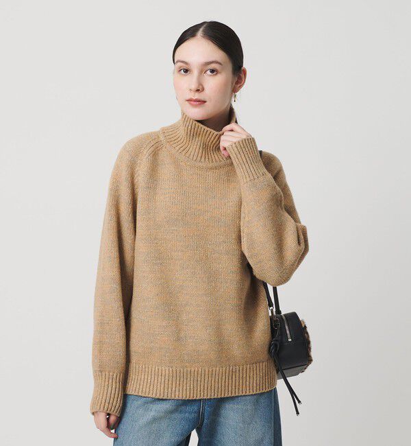 BEAUTY&YOUTH UNITED ARROWS「ミックスカラー ラメ タートルネック ニットプルオーバー」|ニット・セーター|