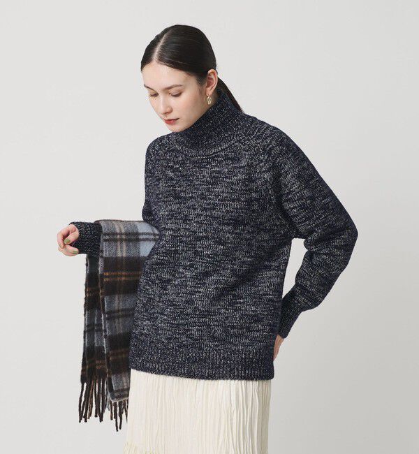 BEAUTY&YOUTH UNITED ARROWS「ミックスカラー ラメ タートルネック ニットプルオーバー」|ニット・セーター|