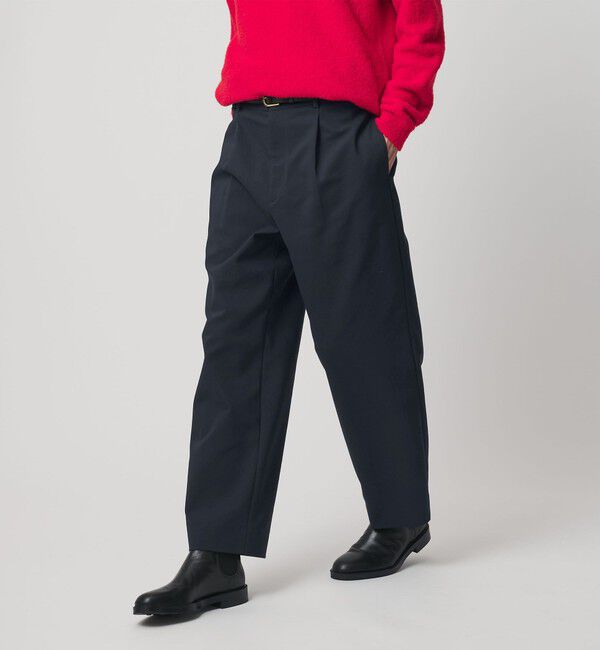 BEAUTY&YOUTH UNITED ARROWS「PROCO 1プリーツ ワイドテーパードパンツ NO.9」|チノ|