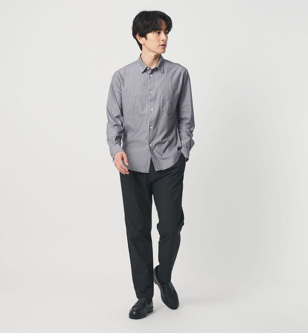 BEAUTY&YOUTH UNITED ARROWS「クイック ストレッチ ストライプ レギュラー シャツ SLIM型 吸水速乾機能付き」|シャツ・ブラウス|