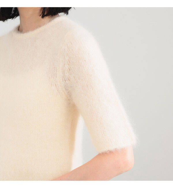 Demi-Luxe BEAMS 「モヘヤ ハーフスリーブ 2WAY プルオーバー」|ニット・セーター|