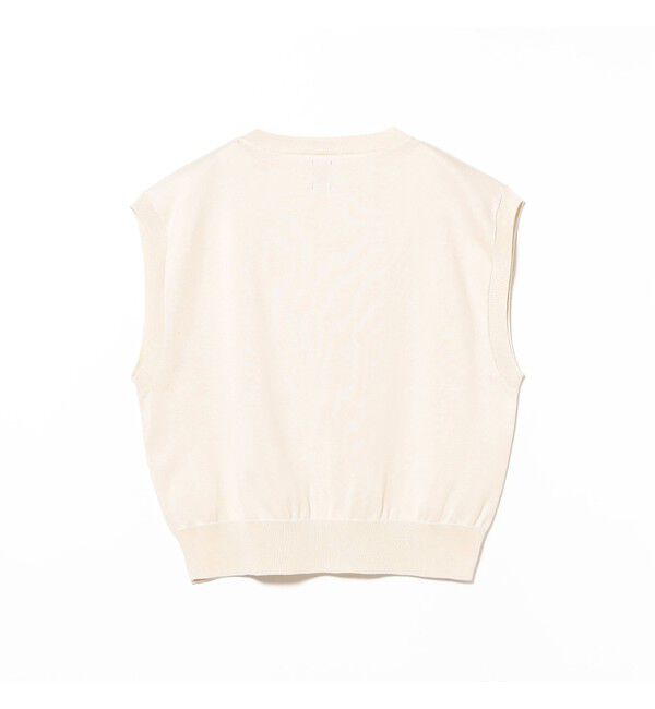 Demi-Luxe BEAMS 「BATONER / コットン Vネック ベスト」|ニット・セーター|