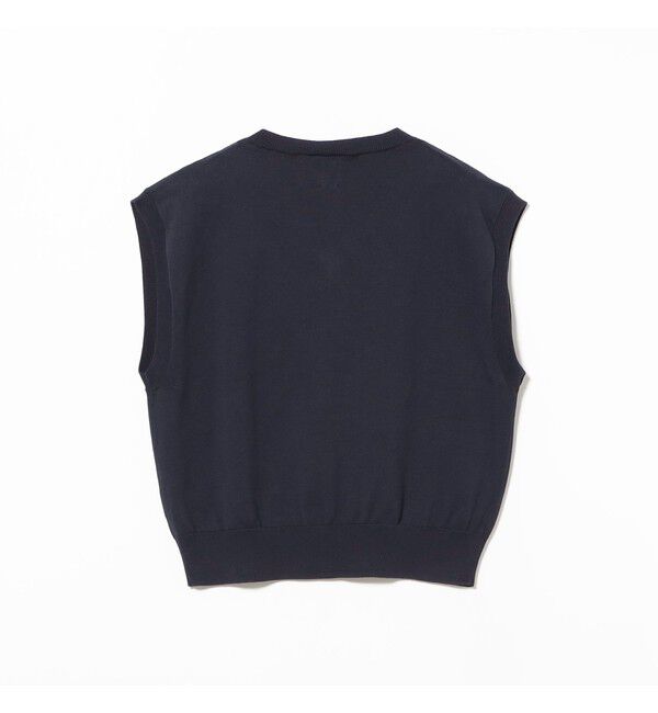 Demi-Luxe BEAMS 「BATONER / コットン Vネック ベスト」|ニット・セーター|