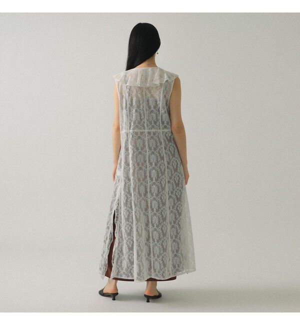 Ray BEAMS 「ラッフルカラー レース ワンピース」|ワンピース|