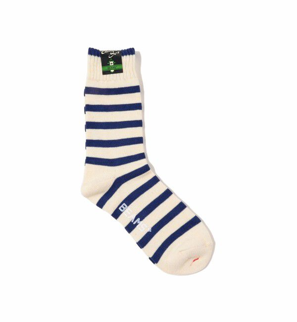 BEAMS PLUS「BEAMS PLUS / 2 Tone Stripe Socks 」|ソックス|NAVY