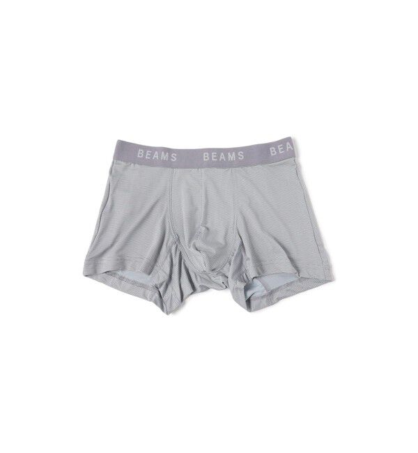 BEAMS「マイクロボーダー ボクサーパンツ」|インナー|GREY
