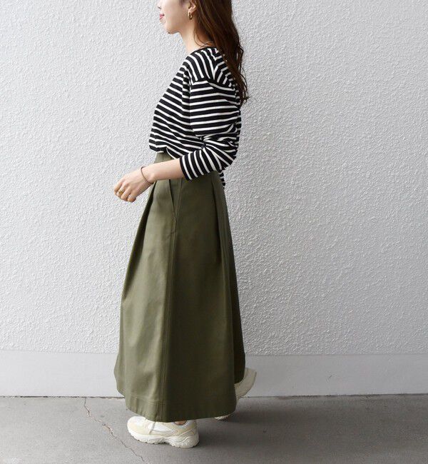 SHIPS any「SHIPS any:〈吸水速乾〉ラウンドヘム ロングスリーブ ワイド TEE」|Tシャツ・カットソー|