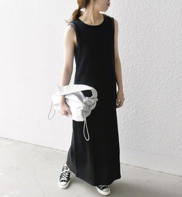 SHIPS any「SHIPS any:〈洗濯機可能〉ワッフル タンク ロング ワンピース」|ワンピース|