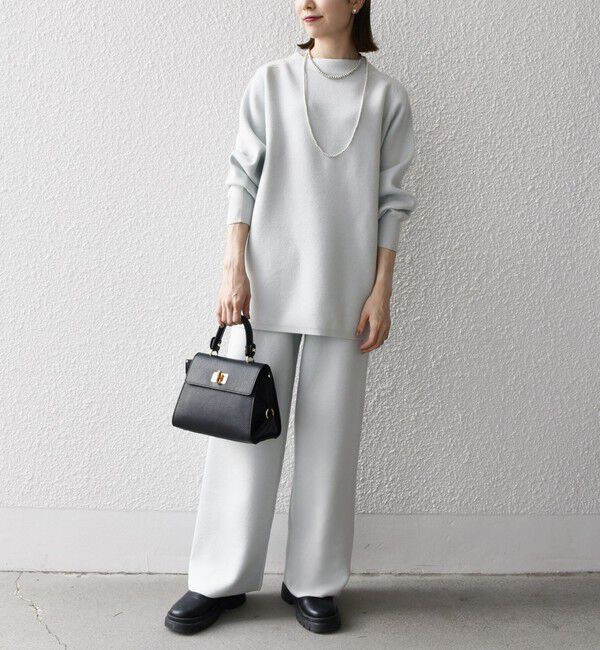 SHIPS any「SHIPS any:〈手洗い可能〉ミラノリブ スタンドネック プルオーバー」|ニット・セーター|