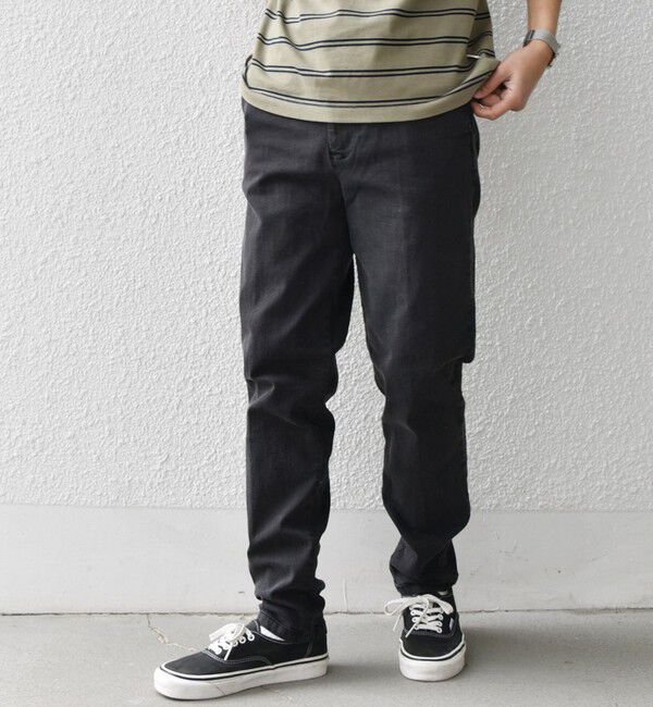 SHIPS any「SHIPS any: ベターコットン ストレッチ スリム テーパード デニム イージー パンツ◇」|デニム|ダークグレー