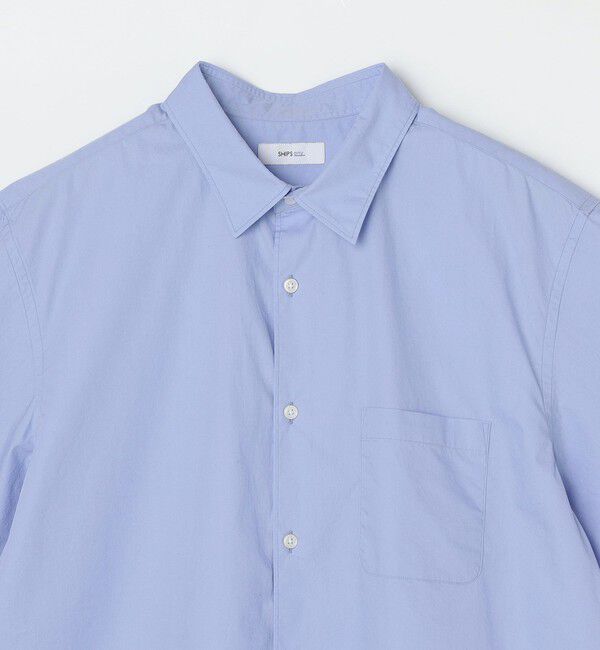 SHIPS any「SHIPS any: ブルーパレット ソリッド / ストライプ リラックス レギュラーカラー シャツ◇」|シャツ・ブラウス|