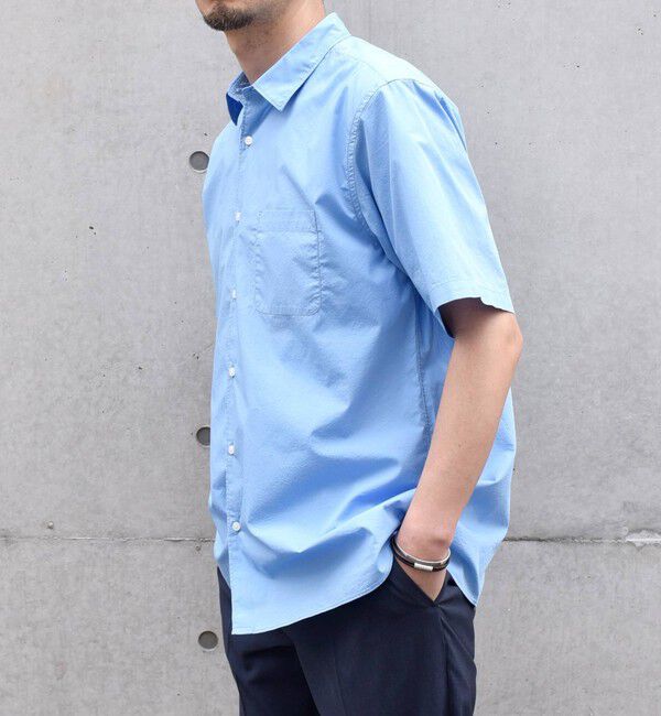 SHIPS any「SHIPS any: ブルーパレット ソリッド / ストライプ リラックス レギュラーカラー シャツ◇」|シャツ・ブラウス|