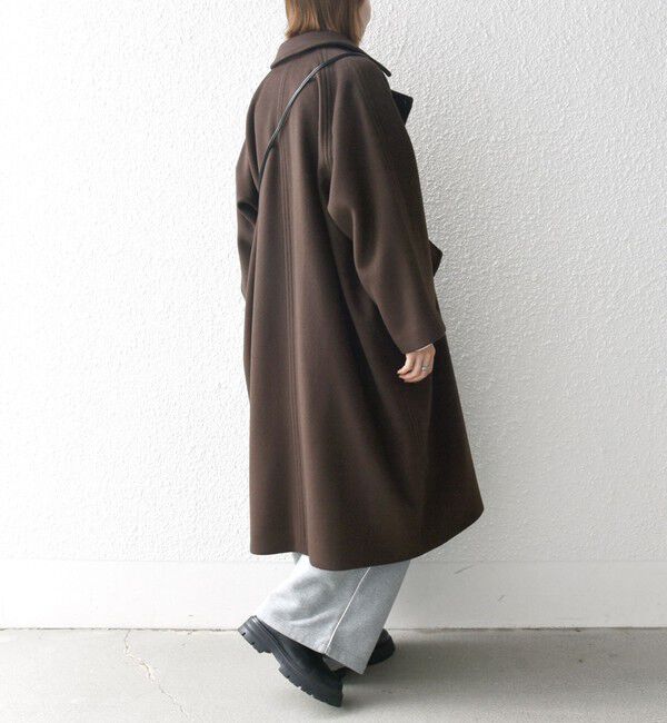 SHIPS any「SHIPS any: バルマカーン コクーン コート 25AW」|ステンカラーコート|