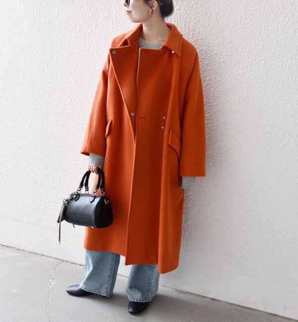 SHIPS any「SHIPS any: バルマカーン コクーン コート 25AW」|ステンカラーコート|