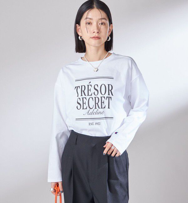 SHIPS for women「【SHIPS別注】Champion: プリント ロングスリーブ TEE」|Tシャツ・カットソー|