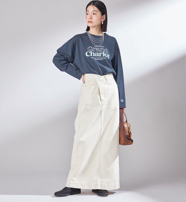 SHIPS for women「【SHIPS別注】Champion: プリント ロングスリーブ TEE」|Tシャツ・カットソー|