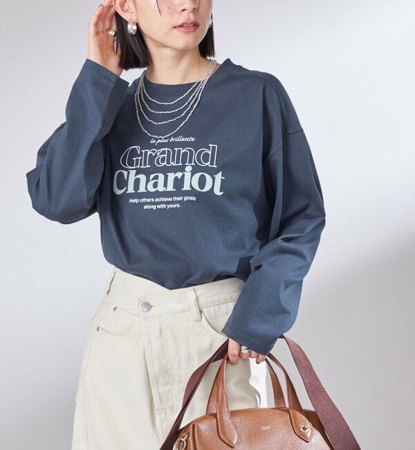SHIPS for women「【SHIPS別注】Champion: プリント ロングスリーブ TEE」|Tシャツ・カットソー|
