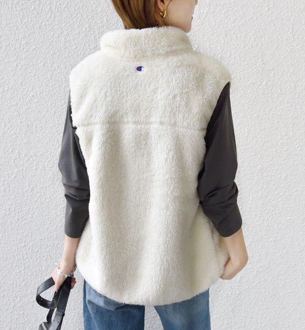 SHIPS for women「【一部WEB限定 / SHIPS別注】Champion:〈洗濯機可能〉フリース ベスト」|ベスト・ジレ|