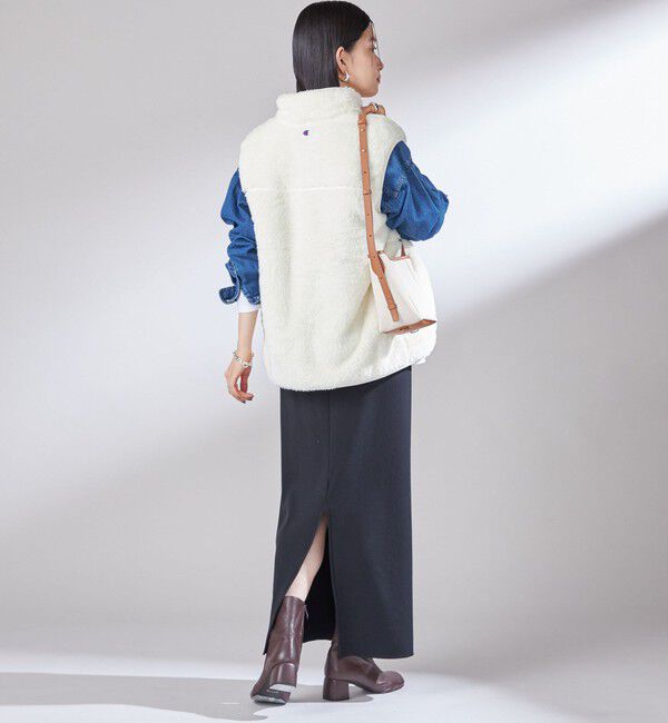 SHIPS for women「【一部WEB限定 / SHIPS別注】Champion:〈洗濯機可能〉フリース ベスト」|ベスト・ジレ|