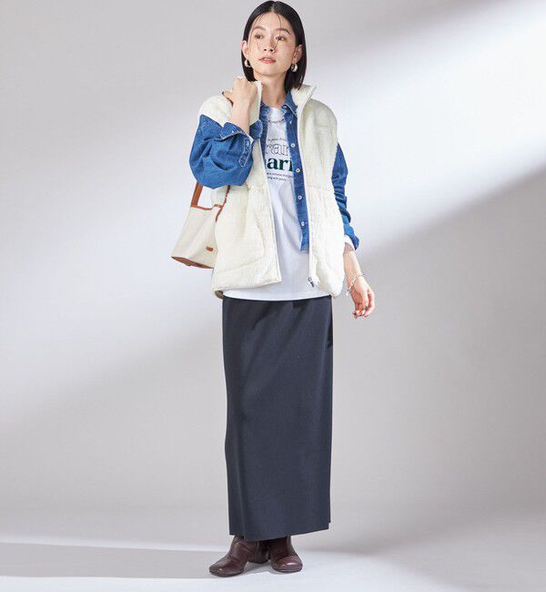 SHIPS for women「【一部WEB限定 / SHIPS別注】Champion:〈洗濯機可能〉フリース ベスト」|ベスト・ジレ|