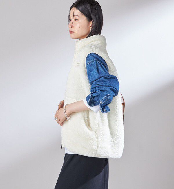 SHIPS for women「【一部WEB限定 / SHIPS別注】Champion:〈洗濯機可能〉フリース ベスト」|ベスト・ジレ|