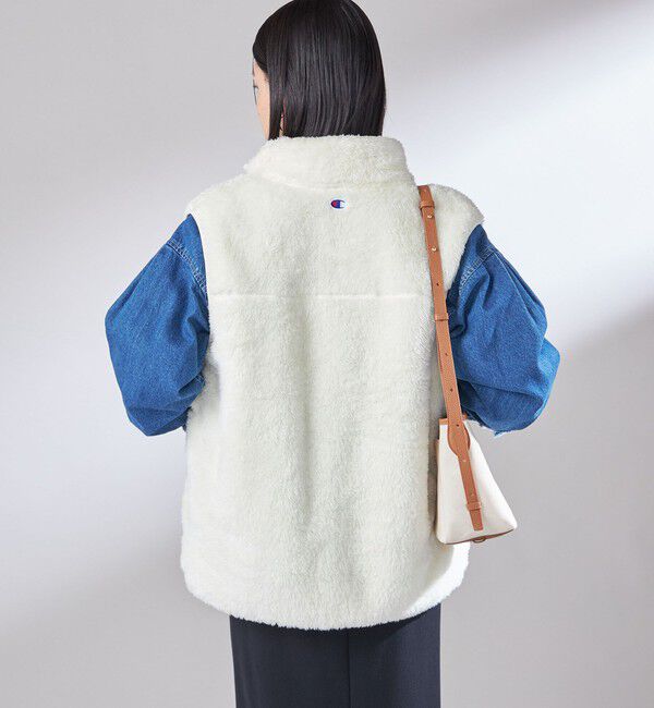 SHIPS for women「【一部WEB限定 / SHIPS別注】Champion:〈洗濯機可能〉フリース ベスト」|ベスト・ジレ|