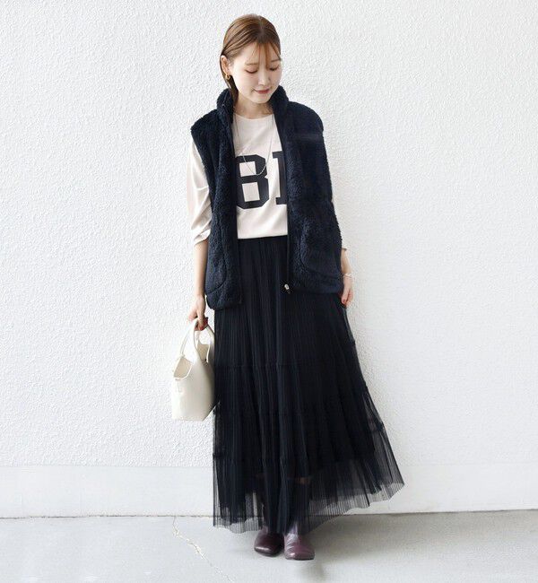 SHIPS for women「【一部WEB限定 / SHIPS別注】Champion:〈洗濯機可能〉フリース ベスト」|ベスト・ジレ|