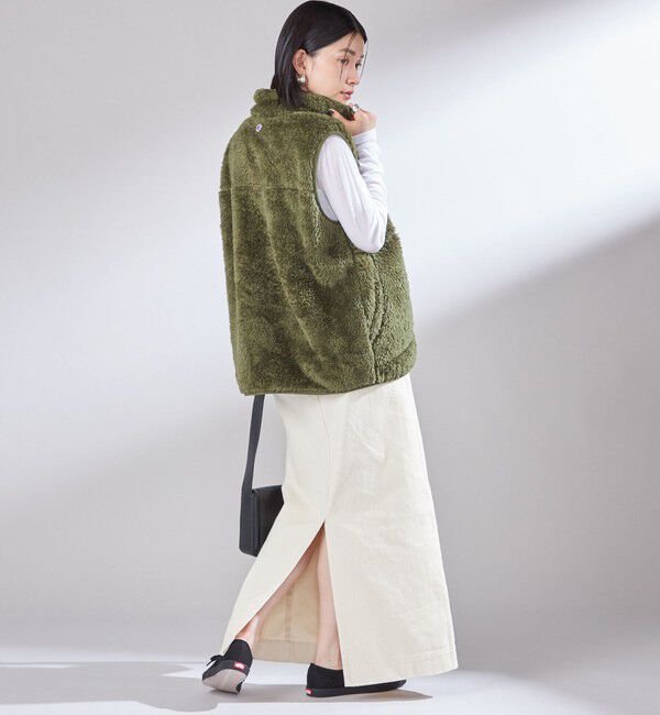 SHIPS for women「【一部WEB限定 / SHIPS別注】Champion:〈洗濯機可能〉フリース ベスト」|ベスト・ジレ|