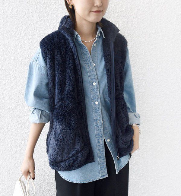 SHIPS for women「【一部WEB限定 / SHIPS別注】Champion:〈洗濯機可能〉フリース ベスト」|ベスト・ジレ|