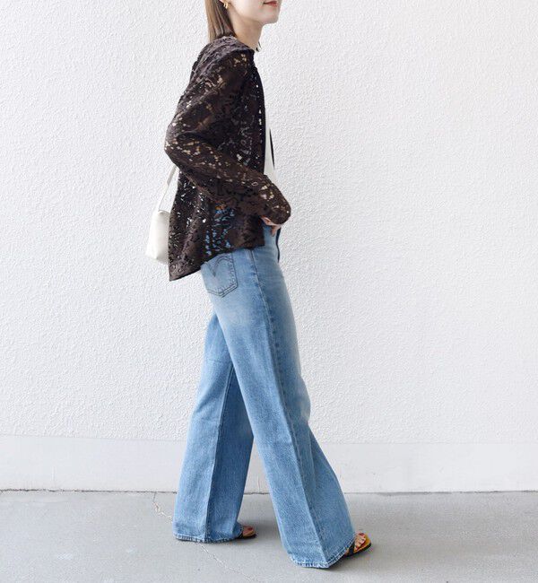 SHIPS for women「〈手洗い可能〉レース ジップアップ パーカ」|パーカー|