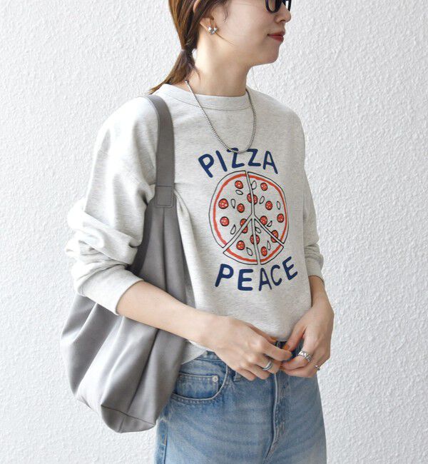 SHIPS any「【SHIPS any別注】THE KNiTS:〈洗濯機可能〉ロゴ プリント スウェット」|Tシャツ・カットソー|