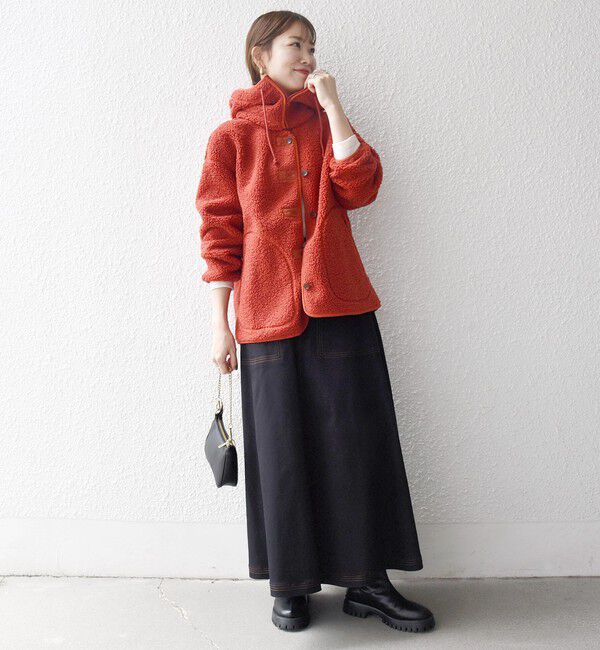 SHIPS any「SHIPS any:〈洗濯機可能〉ボア フリース 2WAY フーディー ブルゾン」|ブルゾン・スタジャン|