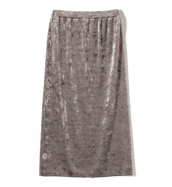 SHIPS for women「〈手洗い可能〉スノー クラッシュ ポリエステル ベロア ウエスト ゴム スカート」|スカート|