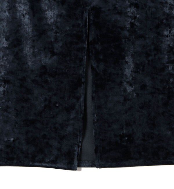 SHIPS for women「〈手洗い可能〉スノー クラッシュ ポリエステル ベロア ウエスト ゴム スカート」|スカート|