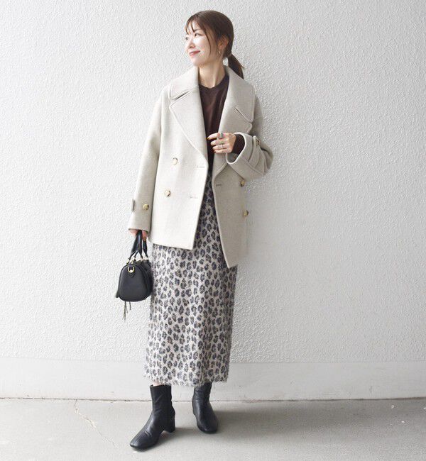 SHIPS any「SHIPS any: カシミヤ ミックス テーラード ショート Pコート」|ピーコート|