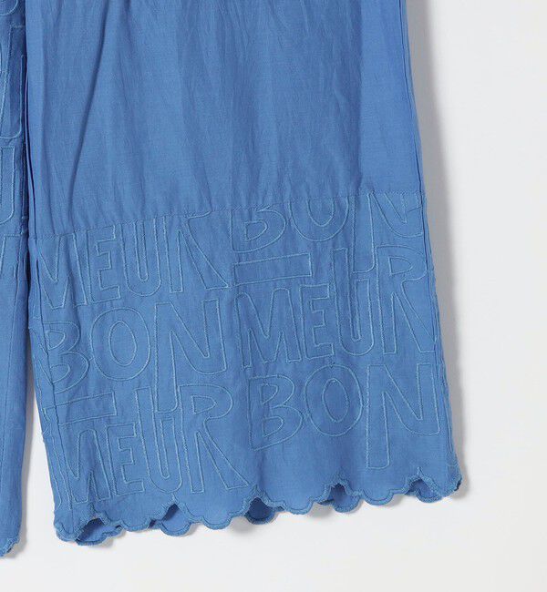 SHIPS any「bon_meur:〈洗濯機可能〉ロゴ エンブロイダリー パッチワーク ワイド パンツ」|その他|