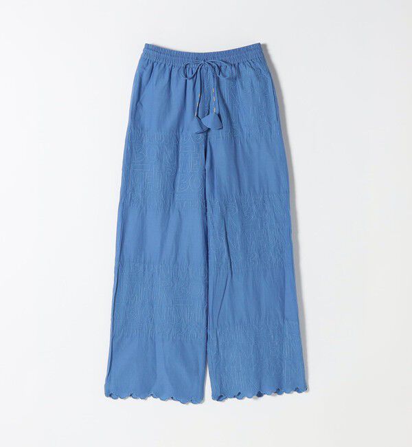 SHIPS any「bon_meur:〈洗濯機可能〉ロゴ エンブロイダリー パッチワーク ワイド パンツ」|その他|